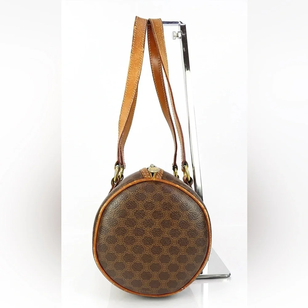 Celine Brown and Tan Shoulder Bag - Picture 4 of 16